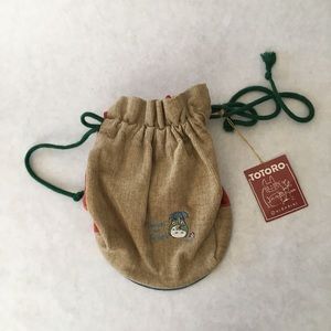 corduroy nwt totoro drawstring bag